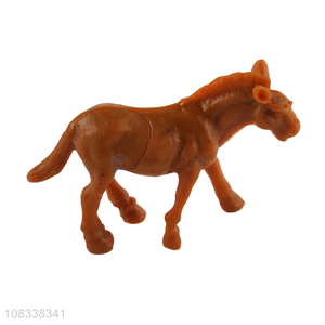 Good quality simulation horse toy pary decor for stress relief