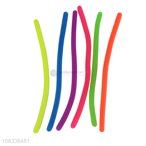 Recent design TPR fidget toy stress relief noodles strechy string
