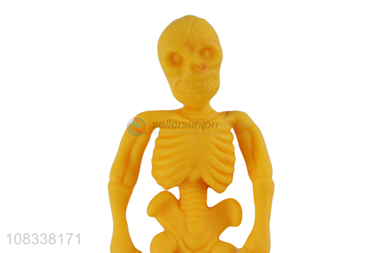 Hot selling novelty colorful skeleton toy Halloween trick toys