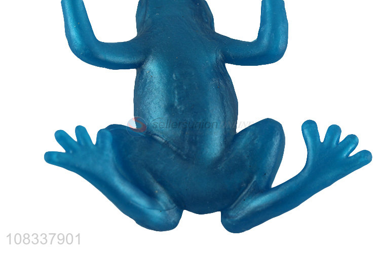 Best selling soft TPR animal model stress relief simulation frog