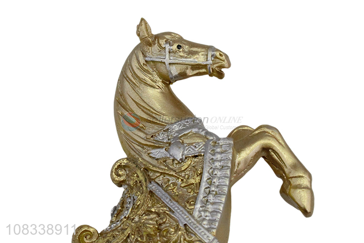 Fashion Desktop Decor Lifelike Resin Horse Figurine Ornament