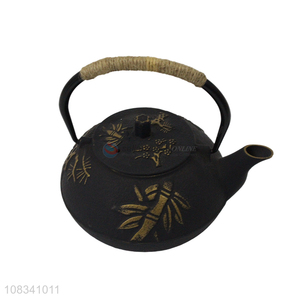 Best selling 0.9L cast iron teapot elegant Chinese style tea kettle