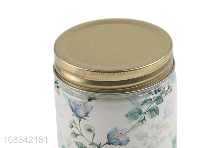 Hot sale home aromatherapy cup wax scented candle with lid