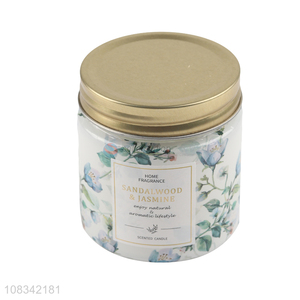 Hot sale home aromatherapy cup wax scented candle with lid