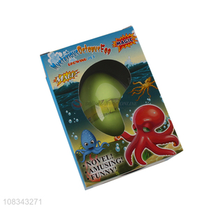 New products hatching octopus egg water growing toy for toddlers