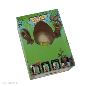 Wholesale novelty hatching sloth eggs growing animal egg toy