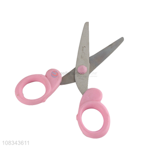 Yiwu factory pink children kids paper scissors for sale