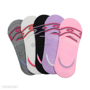 Yiwu market ladies boat socks adult fashion short socks