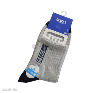 Hot products letters socks cotton jacquard crew socks for men