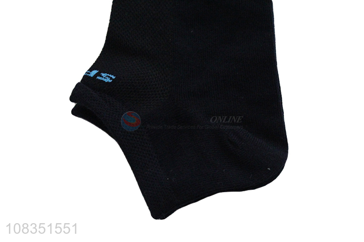 Hot selling breathable comfy cotton men's boat socks for summer