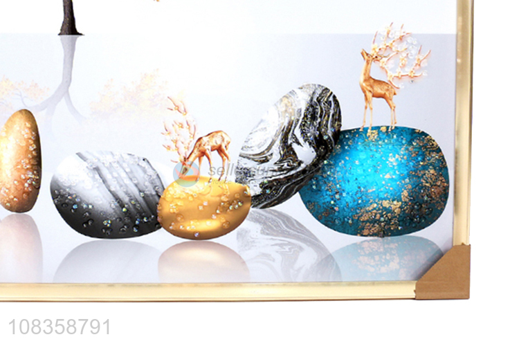 Hot Selling Wall Art Decoration Crystal Porcelain Painting