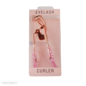 Wholesale professional eyelash tools rose gold eyelash curler for women