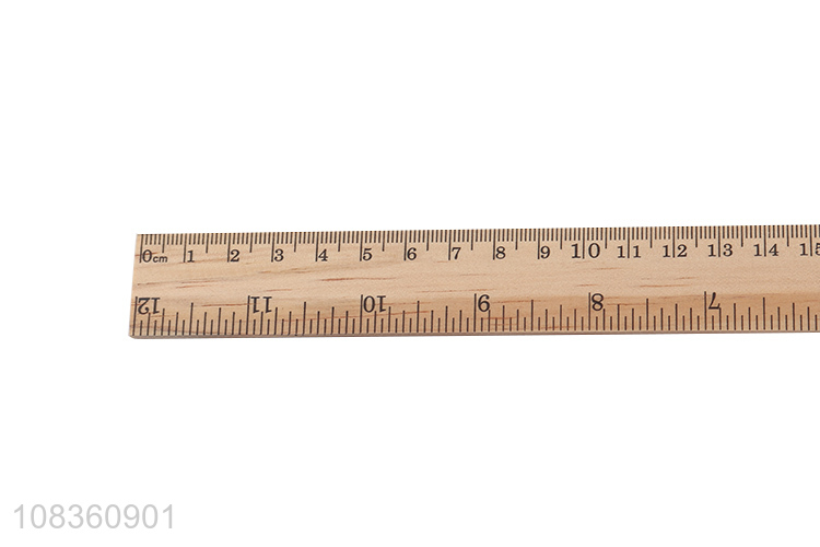 New arrival natural wooden stright ruler measuring tools for students