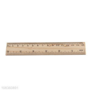 Good quality natural wooden stright ruler for students school office