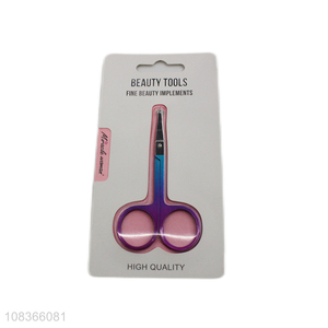 Yiwu direct sale makeup nose scissors ladies beauty tools