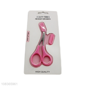 Good sale creative 2pcs eyebrow scissors with eyebrow comb