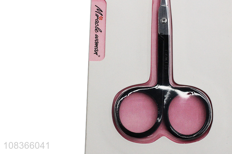 Yiwu wholesale stainless steel beauty scissors for makeup