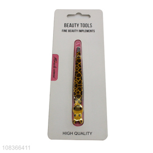 Wholesale price cartoon giraffe eyebrow tweezers for ladies