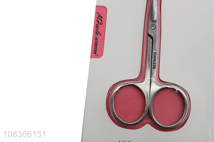Best price silver stainless steel nose scissors beauty scissors