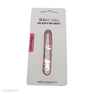 Cheap price simple portable eyebrow tweezers beauty tools