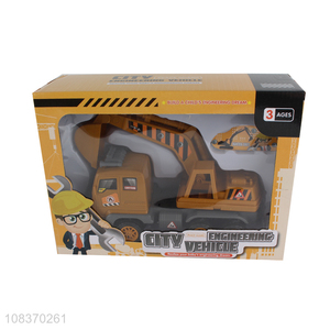 New arrival engineering vehicle excavator model toy for kids age 3+
