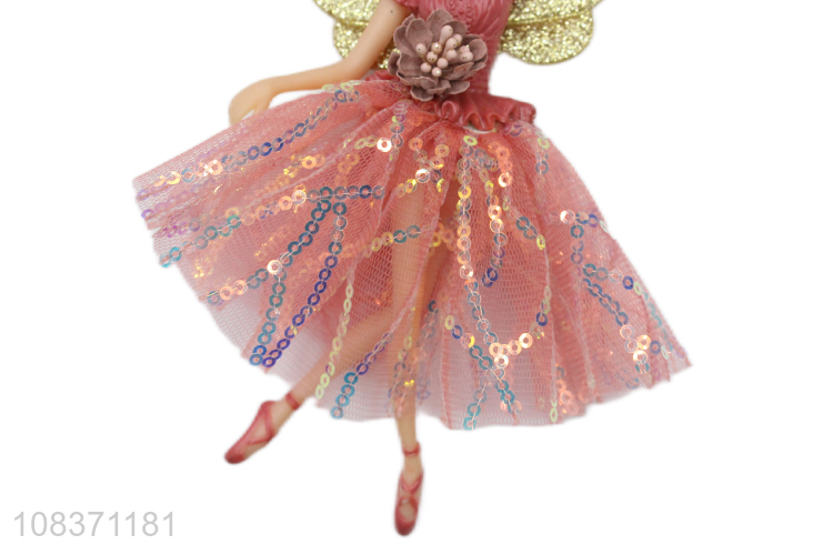 Wholesale price plastic doll flower fairy doll for girls
