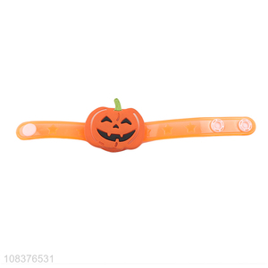 Yiwu wholesale pumpkin shaped watch kids halloween glowing watch