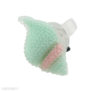 Wholesale price conch glowing ring plastic finger ring