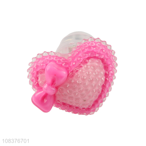Wholesale heart shaped glowing ring kids flash finger ring