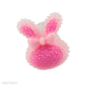 China wholesale cute bunny glowing ring toy finger ring
