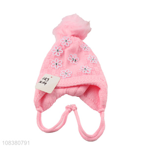 Hot Sale Baby Girls Earmuffs Hat Winter Hat Beanie
