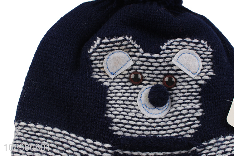Best Quality Cute Knitted Hat Winter Earmuffs Hat