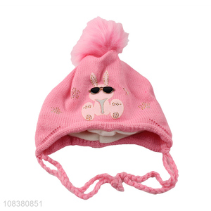 Unique Design Kids Earmuffs Hat Knitted Hat Winter Hat