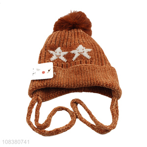 Wholesale Fashion Earmuffs Hat Kids Winter Warm Hat