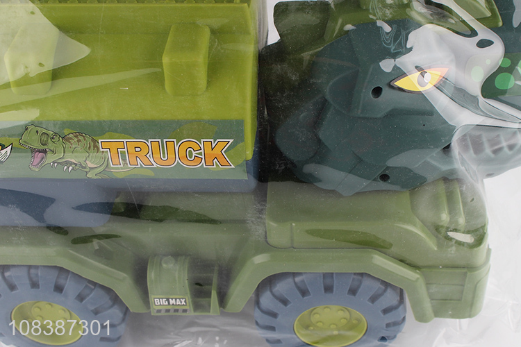 Factory wholesale dinosaur shape plastic truck toys