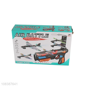 Most popular kids continuous launch catapult aircraft gun toy