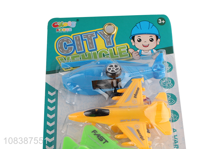 Hot products colourful kids plastic fighter plane model toys