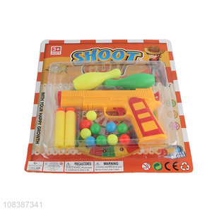 Good quality colorful shooting games soft bullet gun toys