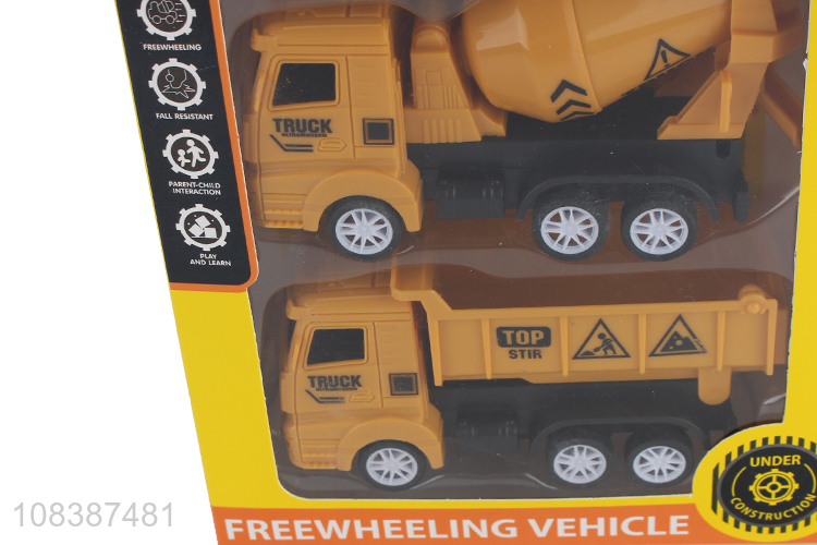 Wholesale from china 3pieces plastic freewheeling vehicle toys