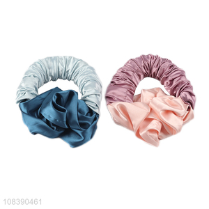 New design sleeping heatless hair curlers roller silky headband for long hair