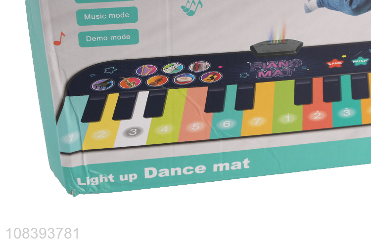 Low price children light up dance mat toys with music