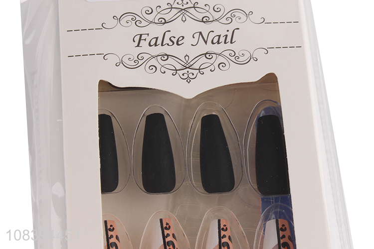 China supplier nail art decor mixed matte glossy press on false nails