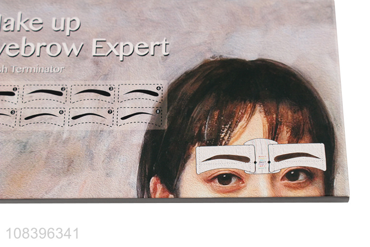 Popular products eyebrow shaper adhesive sticker eyebrow stencil