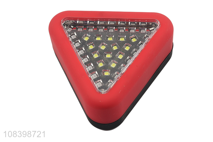 Wholesale led work light triangle warning light with hook, use 3*AAA battery