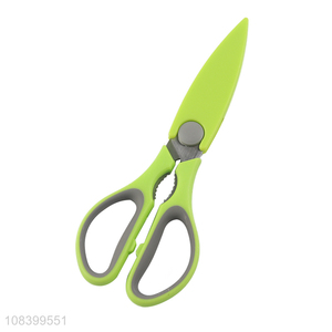 Wholesale price stainless steel kitchen scissors with cover
