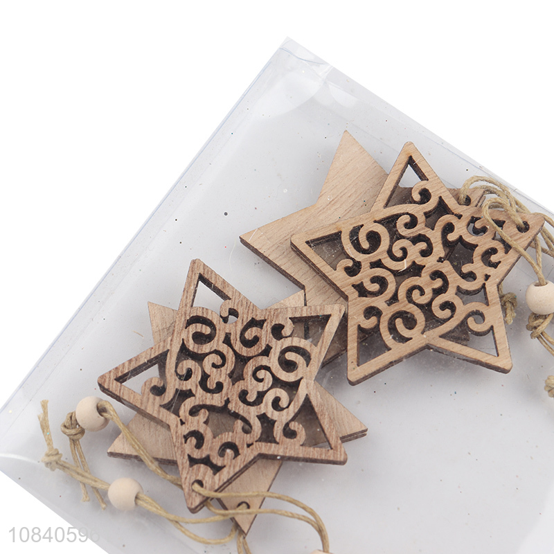 Latest products star shape christmas hanging ornaments for sale