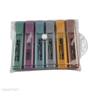 Best selling 4pieces school office stationery highlighter pen