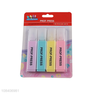 Wholesale from china 4pieces multicolor fluorescent pen set