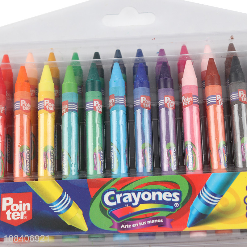 Popular products 24colors crayons set school office stationery