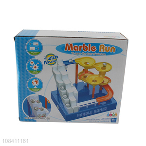 China imports building block toy set electric 3D puzzle marble run toy